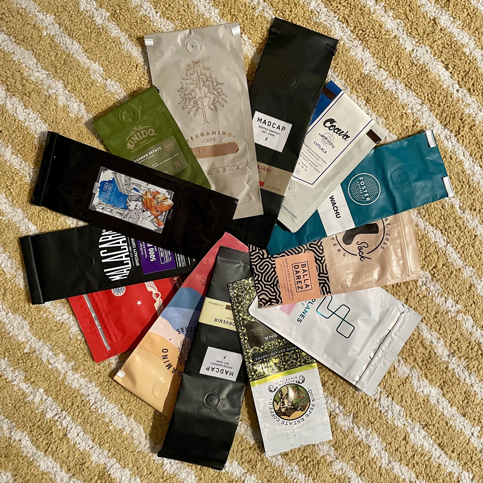 Coffee bags collection